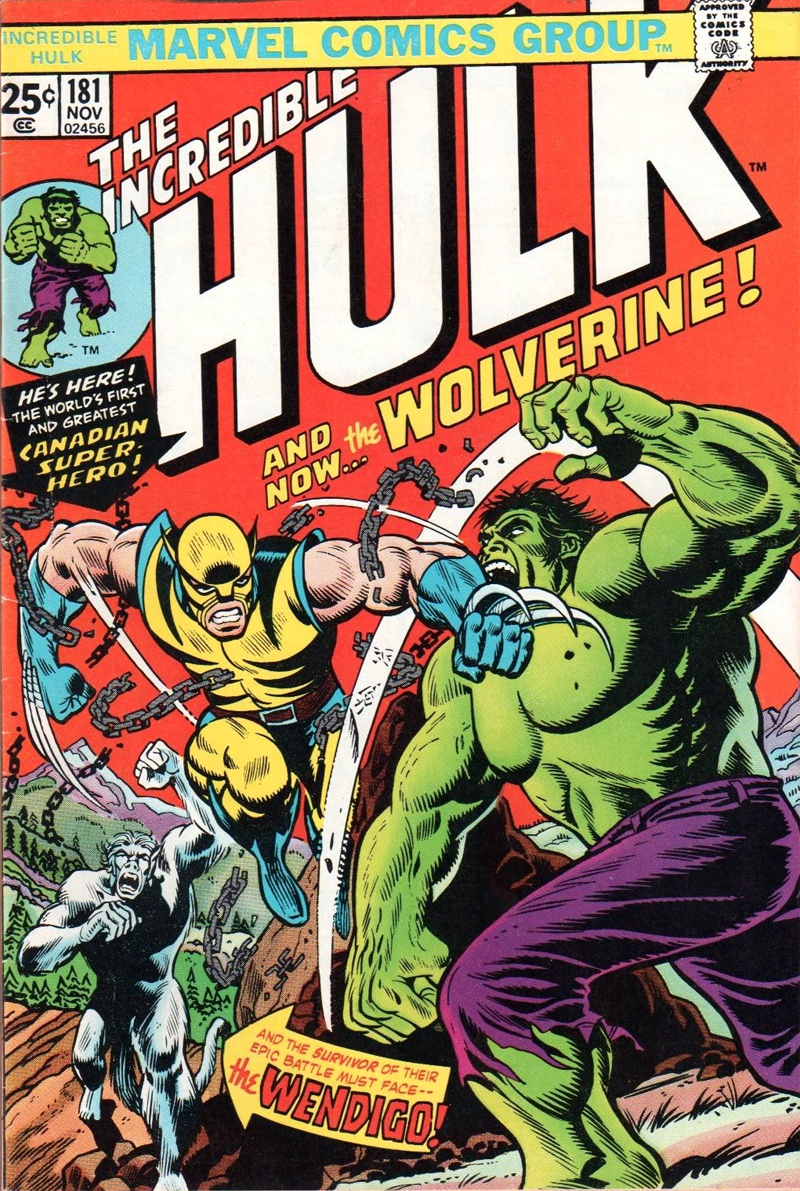 Hulk #181 cover art by Herb Trimpe, John Romita, and Gaspar Saladino